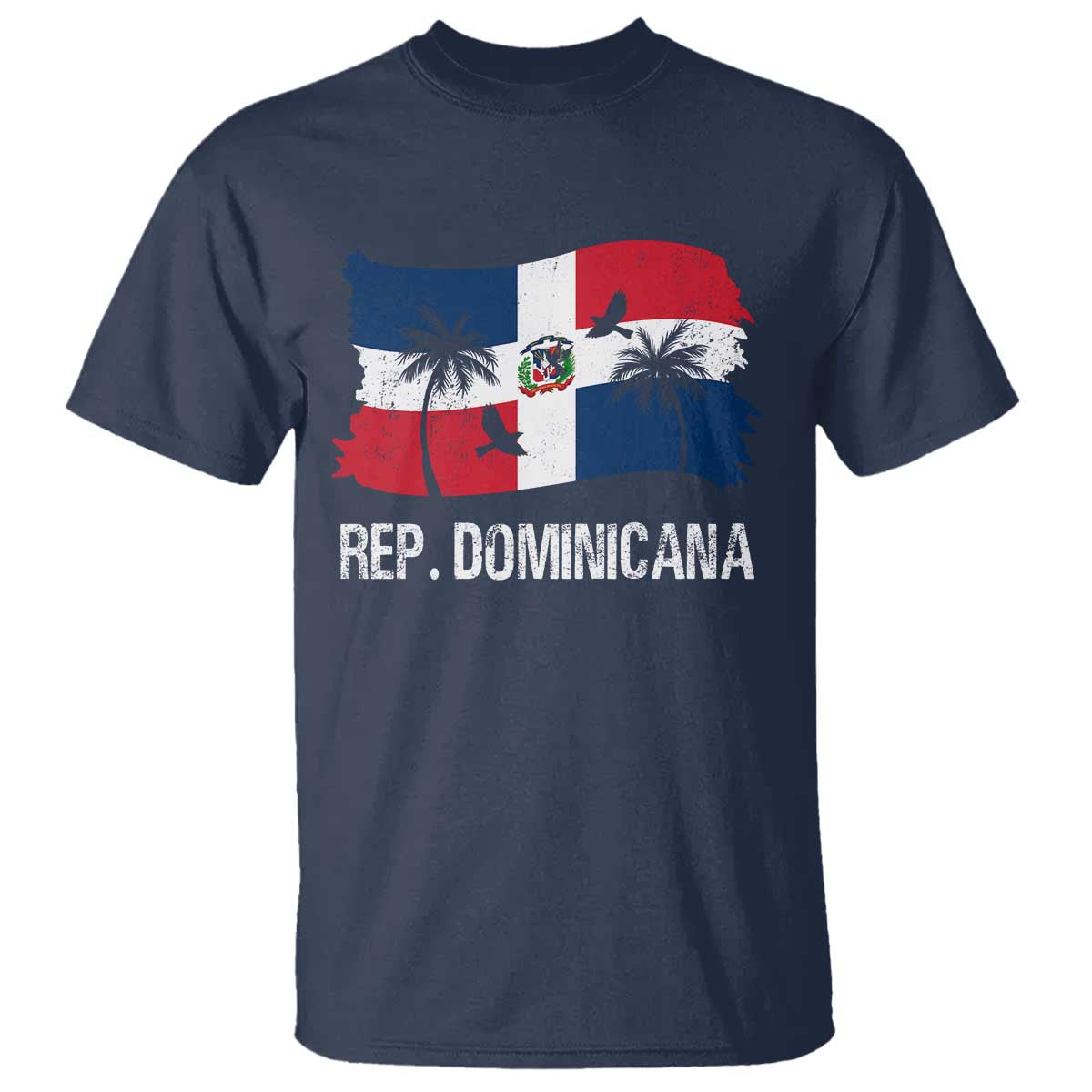 Dominican Republic Flag T Shirt Island Pride Caribbean Heritage - Wonder Print Shop