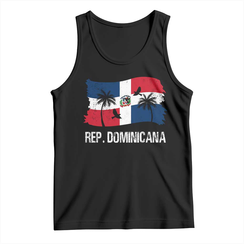 Dominican Republic Flag Tank Top Island Pride Caribbean Heritage - Wonder Print Shop