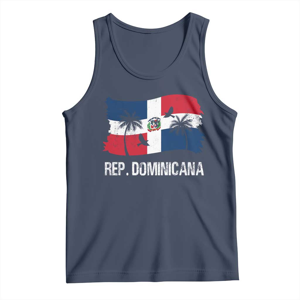Dominican Republic Flag Tank Top Island Pride Caribbean Heritage - Wonder Print Shop