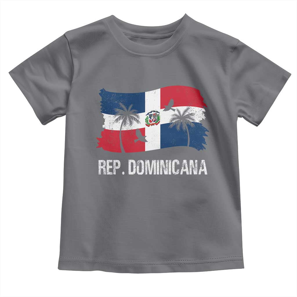 Dominican Republic Flag Toddler T Shirt Island Pride Caribbean Heritage - Wonder Print Shop
