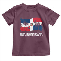 Dominican Republic Flag Toddler T Shirt Island Pride Caribbean Heritage - Wonder Print Shop
