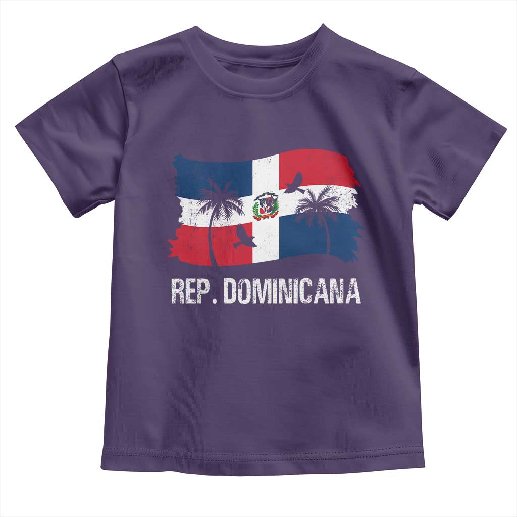 Dominican Republic Flag Toddler T Shirt Island Pride Caribbean Heritage - Wonder Print Shop