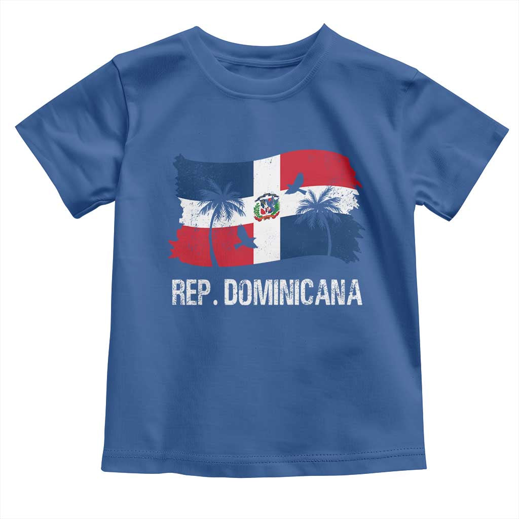 Dominican Republic Flag Toddler T Shirt Island Pride Caribbean Heritage - Wonder Print Shop