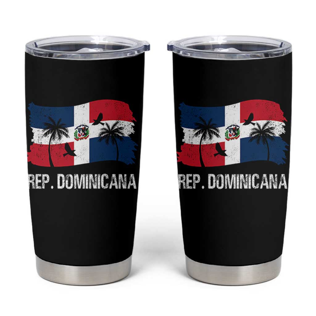 Dominican Republic Flag Tumbler Cup Island Pride Caribbean Heritage - Wonder Print Shop