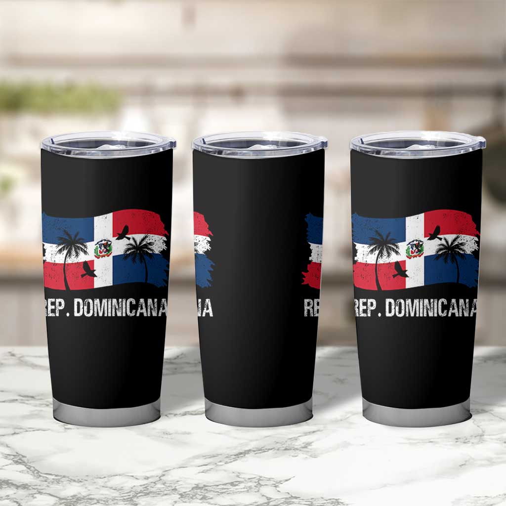 Dominican Republic Flag Tumbler Cup Island Pride Caribbean Heritage - Wonder Print Shop