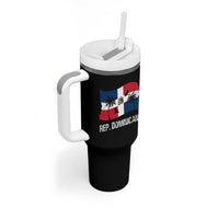 Dominican Republic Flag Tumbler With Handle Island Pride Caribbean Heritage - Wonder Print Shop