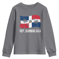 Dominican Republic Flag Youth Sweatshirt Island Pride Caribbean Heritage - Wonder Print Shop