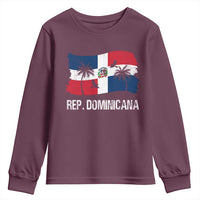 Dominican Republic Flag Youth Sweatshirt Island Pride Caribbean Heritage - Wonder Print Shop