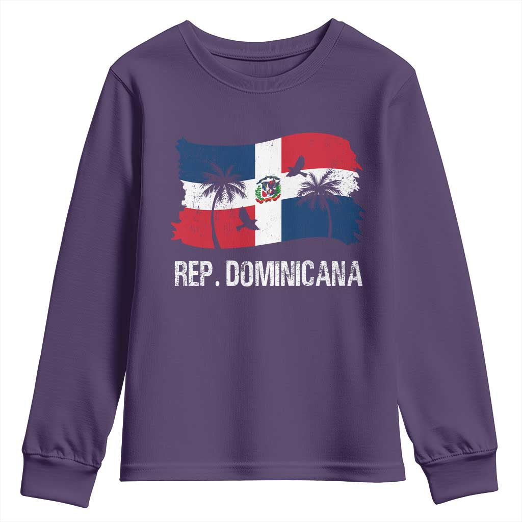 Dominican Republic Flag Youth Sweatshirt Island Pride Caribbean Heritage - Wonder Print Shop