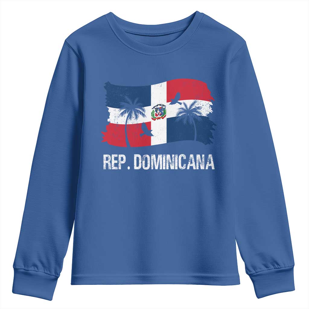 Dominican Republic Flag Youth Sweatshirt Island Pride Caribbean Heritage - Wonder Print Shop