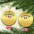 Dominican Republic Christmas Ornament Vintage Distressed Varsity Rep Dominicana Flag - Wonder Print Shop