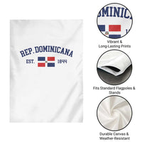 Dominican Republic Garden Flag Vintage Distressed Varsity Rep Dominicana Flag - Wonder Print Shop
