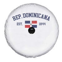 Dominican Republic Spare Tire Cover Vintage Distressed Varsity Rep Dominicana Flag - Wonder Print Shop