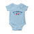 Dominican Republic Baby Onesie Vintage Distressed Varsity Rep Dominicana Flag - Wonder Print Shop