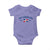 Dominican Republic Baby Onesie Vintage Distressed Varsity Rep Dominicana Flag - Wonder Print Shop