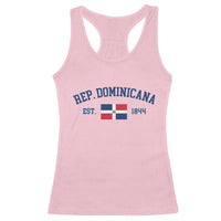 Dominican Republic Racerback Tank Top Vintage Distressed Varsity Rep Dominicana Flag - Wonder Print Shop
