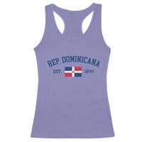 Dominican Republic Racerback Tank Top Vintage Distressed Varsity Rep Dominicana Flag - Wonder Print Shop