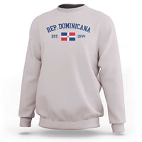 Dominican Republic Sweatshirt Vintage Distressed Varsity Rep Dominicana Flag - Wonder Print Shop