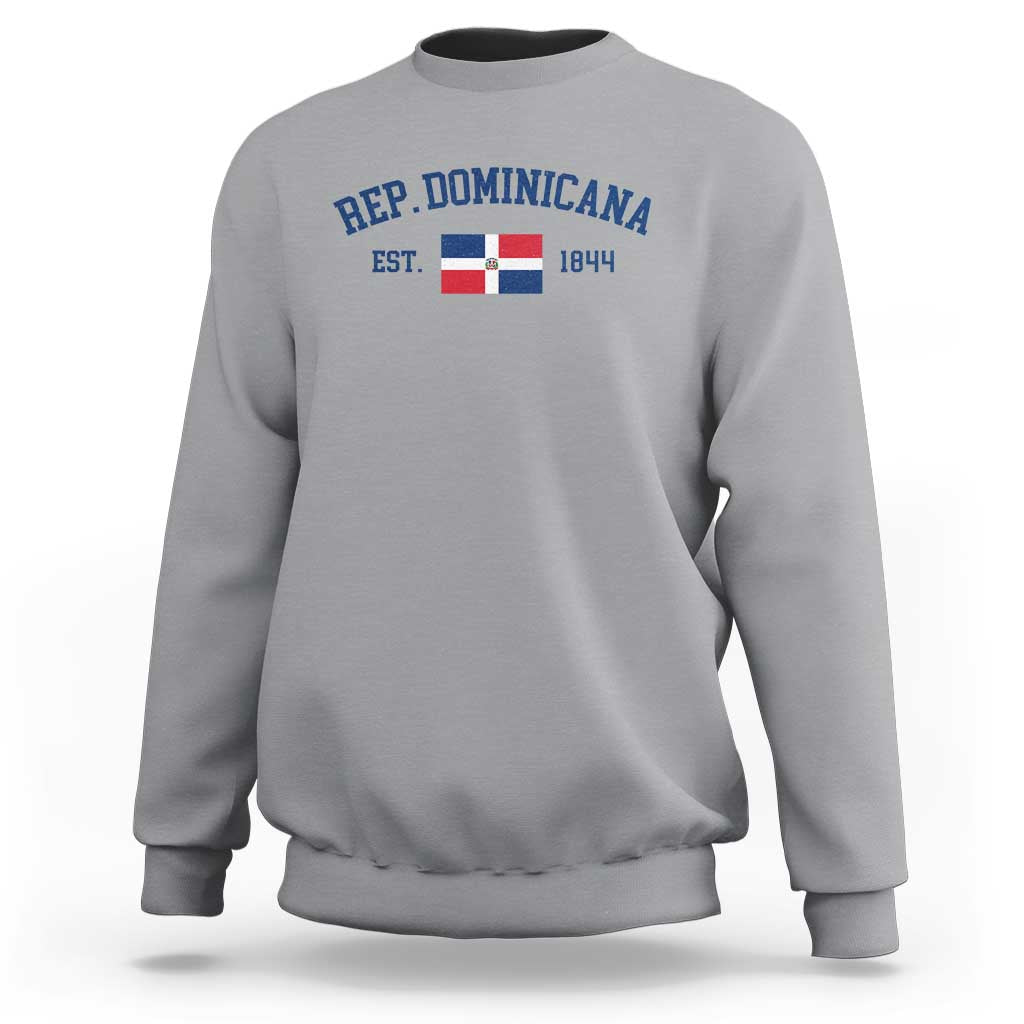 Dominican Republic Sweatshirt Vintage Distressed Varsity Rep Dominicana Flag - Wonder Print Shop