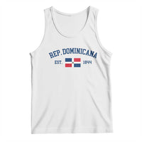 Dominican Republic Tank Top Vintage Distressed Varsity Rep Dominicana Flag - Wonder Print Shop