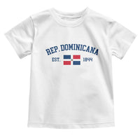 Dominican Republic Toddler T Shirt Vintage Distressed Varsity Rep Dominicana Flag - Wonder Print Shop