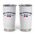 Dominican Republic Tumbler Cup Vintage Distressed Varsity Rep Dominicana Flag - Wonder Print Shop