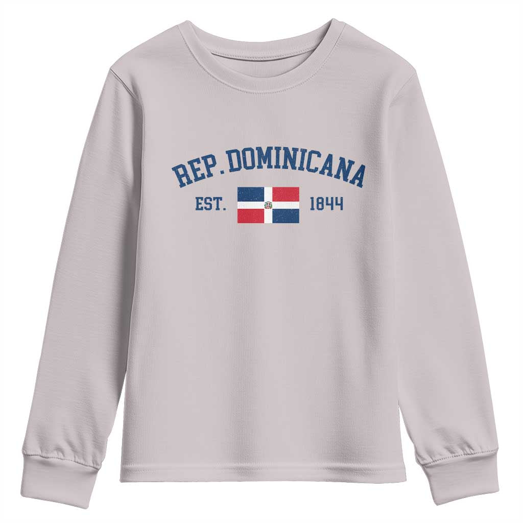 Dominican Republic Youth Sweatshirt Vintage Distressed Varsity Rep Dominicana Flag - Wonder Print Shop