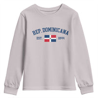 Dominican Republic Youth Sweatshirt Vintage Distressed Varsity Rep Dominicana Flag - Wonder Print Shop