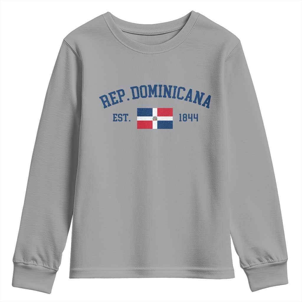 Dominican Republic Youth Sweatshirt Vintage Distressed Varsity Rep Dominicana Flag - Wonder Print Shop
