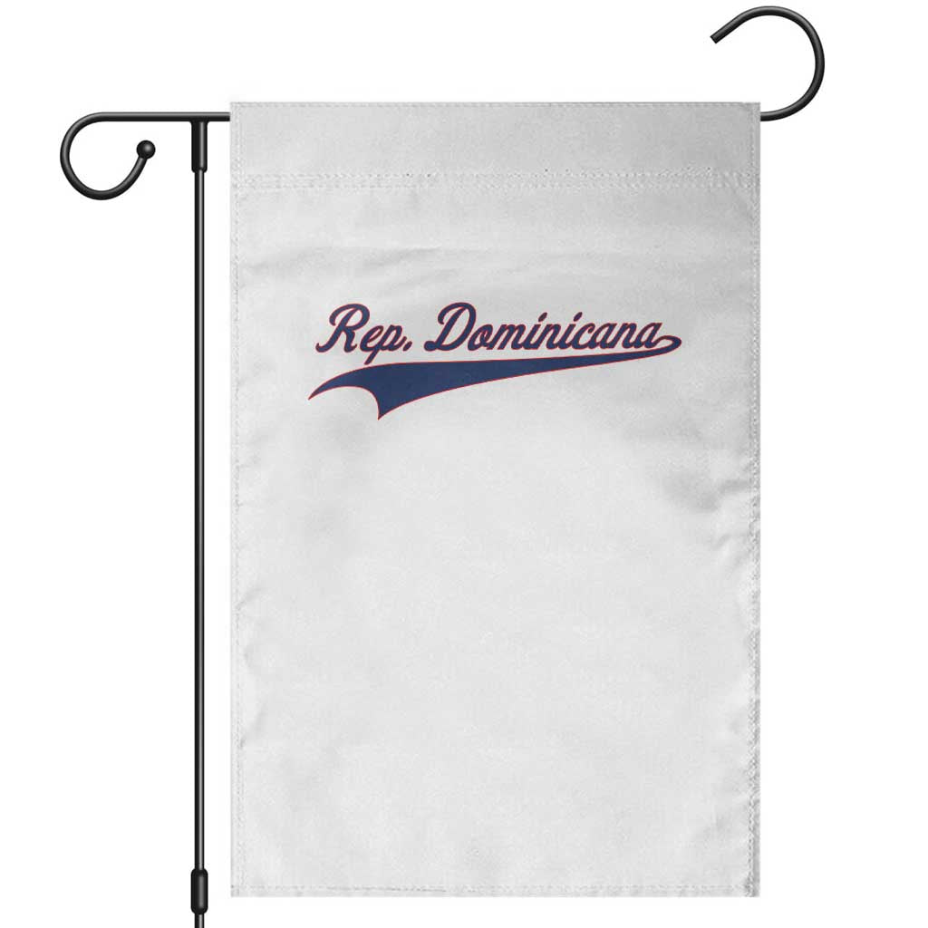 Dominican Republic Garden Flag Rep Dominicana Vintage Flag Baseball Script - Wonder Print Shop