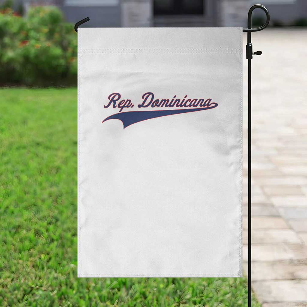Dominican Republic Garden Flag Rep Dominicana Vintage Flag Baseball Script - Wonder Print Shop