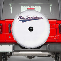 Dominican Republic Spare Tire Cover Rep Dominicana Vintage Flag Baseball Script - Wonder Print Shop