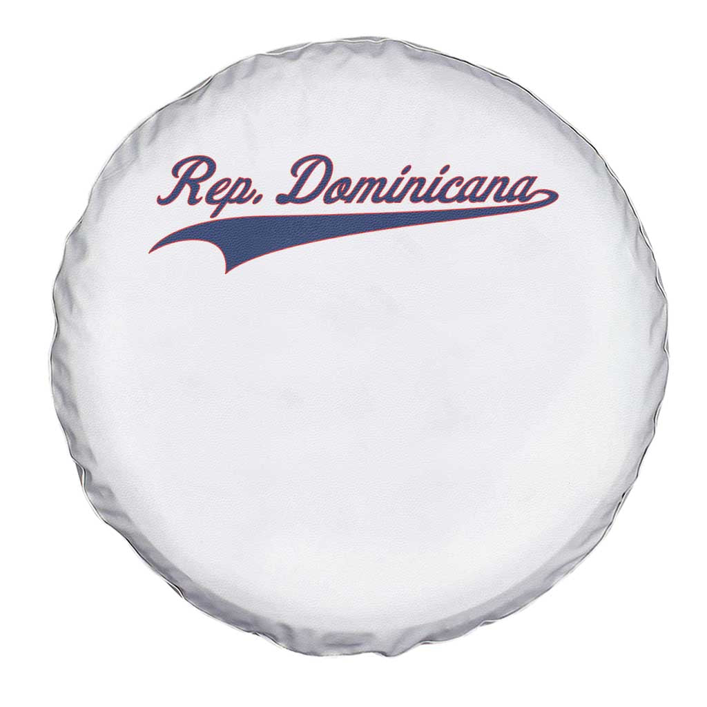 Dominican Republic Spare Tire Cover Rep Dominicana Vintage Flag Baseball Script - Wonder Print Shop