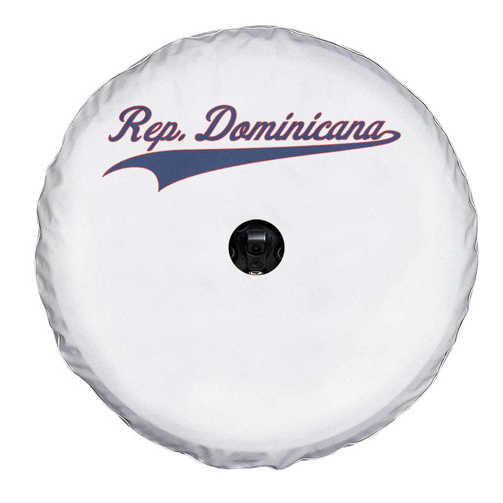 Dominican Republic Spare Tire Cover Rep Dominicana Vintage Flag Baseball Script - Wonder Print Shop