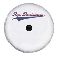 Dominican Republic Spare Tire Cover Rep Dominicana Vintage Flag Baseball Script - Wonder Print Shop