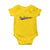 Dominican Republic Baby Onesie Rep Dominicana Vintage Flag Baseball Script - Wonder Print Shop