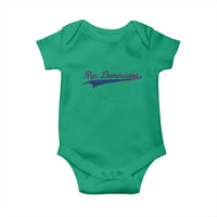 Dominican Republic Baby Onesie Rep Dominicana Vintage Flag Baseball Script - Wonder Print Shop