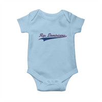 Dominican Republic Baby Onesie Rep Dominicana Vintage Flag Baseball Script - Wonder Print Shop