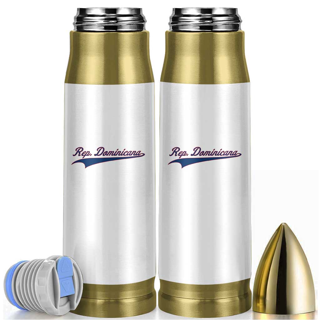 Dominican Republic Bullet Tumbler Rep Dominicana Vintage Flag Baseball Script - Wonder Print Shop