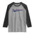 Dominican Republic Raglan Shirt Rep Dominicana Vintage Flag Baseball Script - Wonder Print Shop