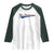 Dominican Republic Raglan Shirt Rep Dominicana Vintage Flag Baseball Script - Wonder Print Shop