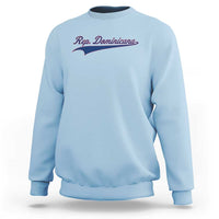 Dominican Republic Sweatshirt Rep Dominicana Vintage Flag Baseball Script - Wonder Print Shop