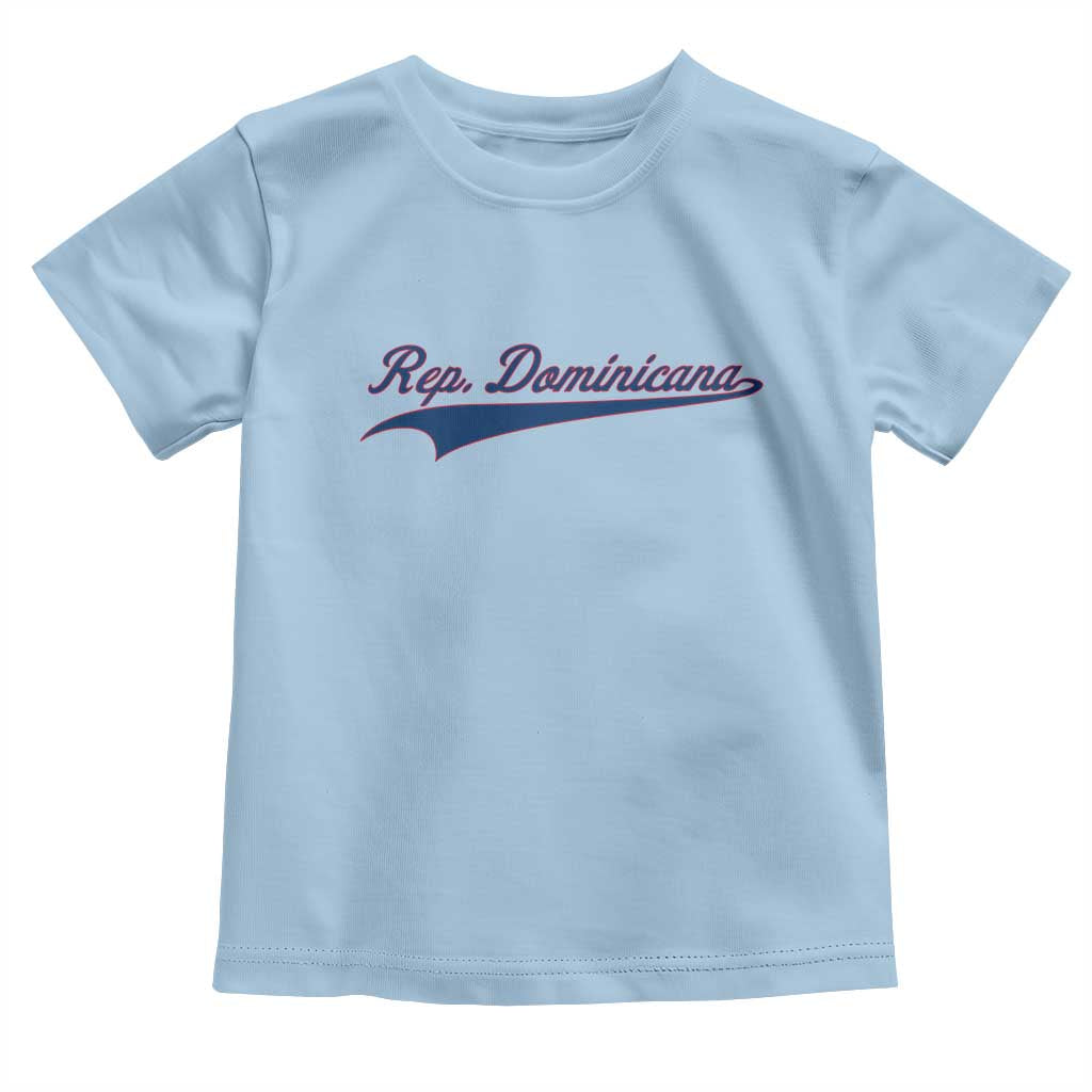 Dominican Republic Toddler T Shirt Rep Dominicana Vintage Flag Baseball Script - Wonder Print Shop