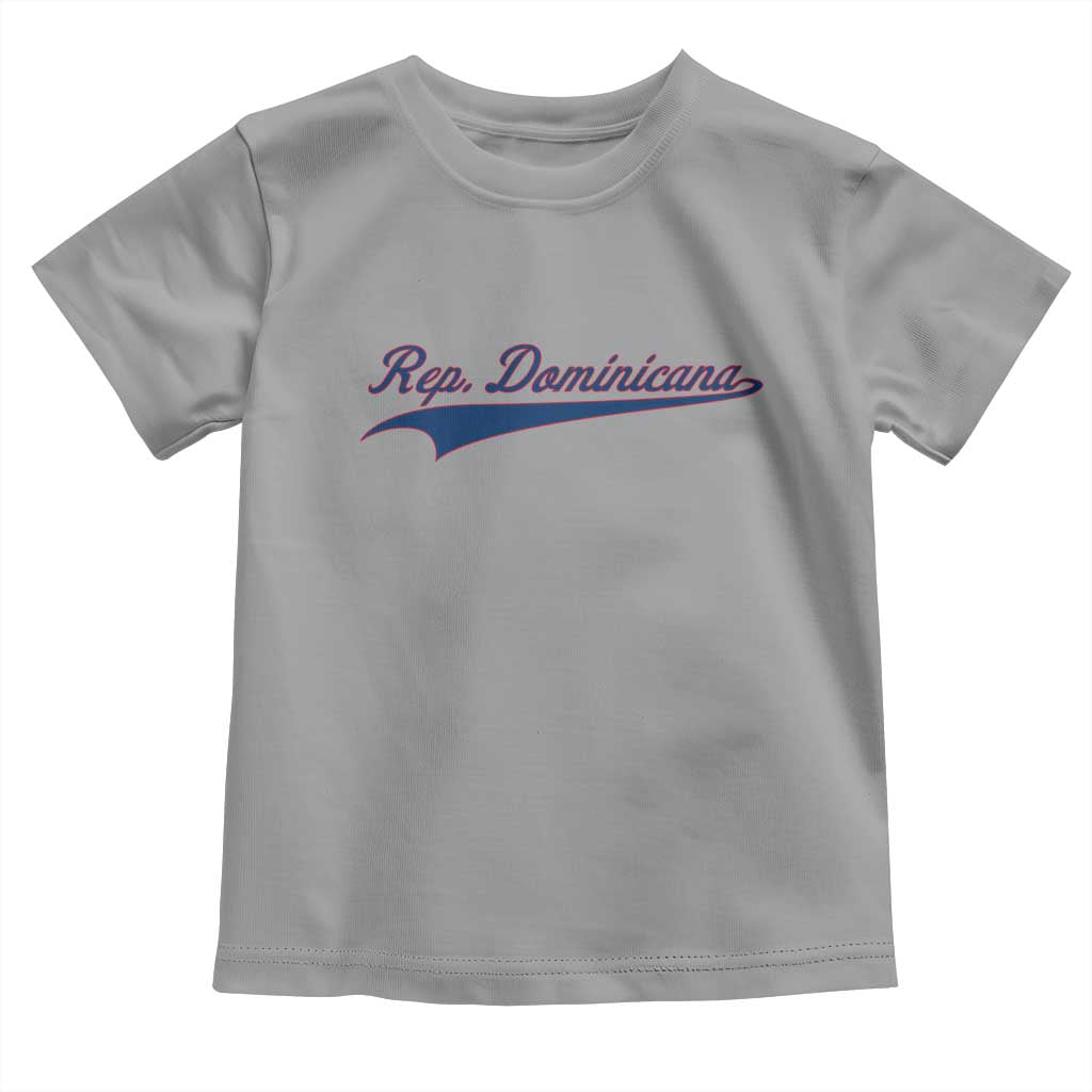 Dominican Republic Toddler T Shirt Rep Dominicana Vintage Flag Baseball Script - Wonder Print Shop