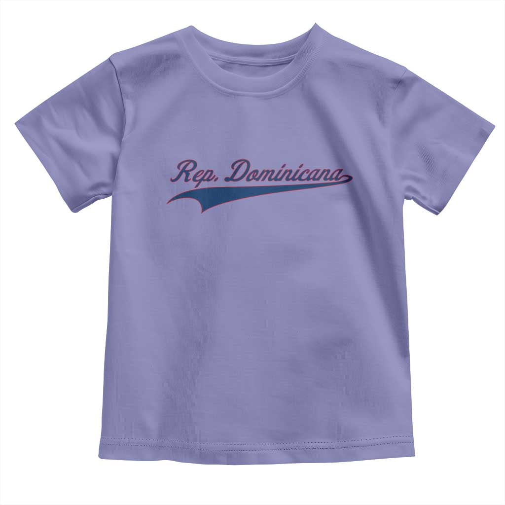 Dominican Republic Toddler T Shirt Rep Dominicana Vintage Flag Baseball Script - Wonder Print Shop