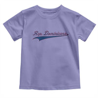 Dominican Republic Toddler T Shirt Rep Dominicana Vintage Flag Baseball Script - Wonder Print Shop