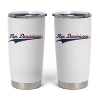 Dominican Republic Tumbler Cup Rep Dominicana Vintage Flag Baseball Script - Wonder Print Shop