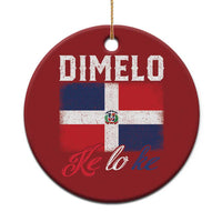 Dimelo Ke Lo Ke Dominican Republic Flag Christmas Ornament - Wonder Print Shop