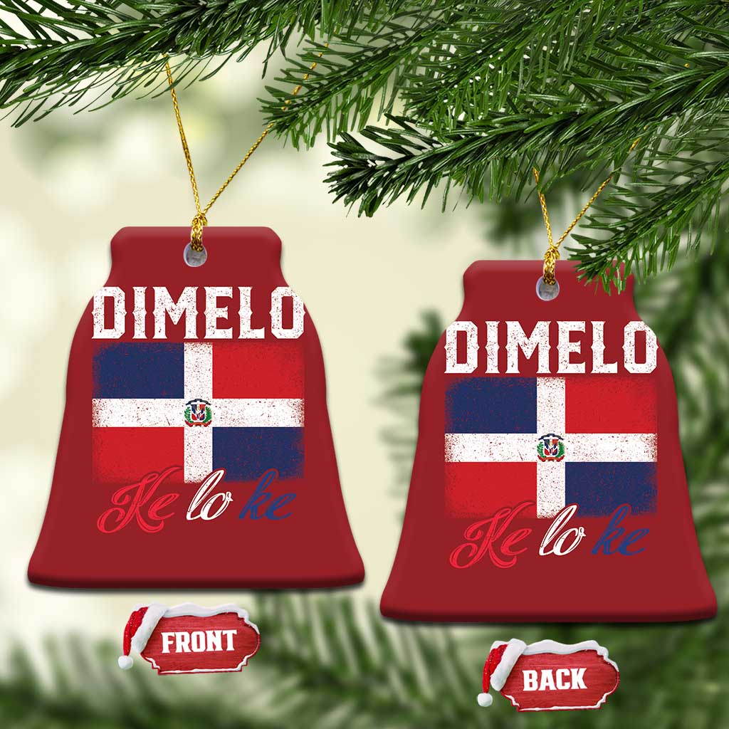 Dimelo Ke Lo Ke Dominican Republic Flag Christmas Ornament - Wonder Print Shop