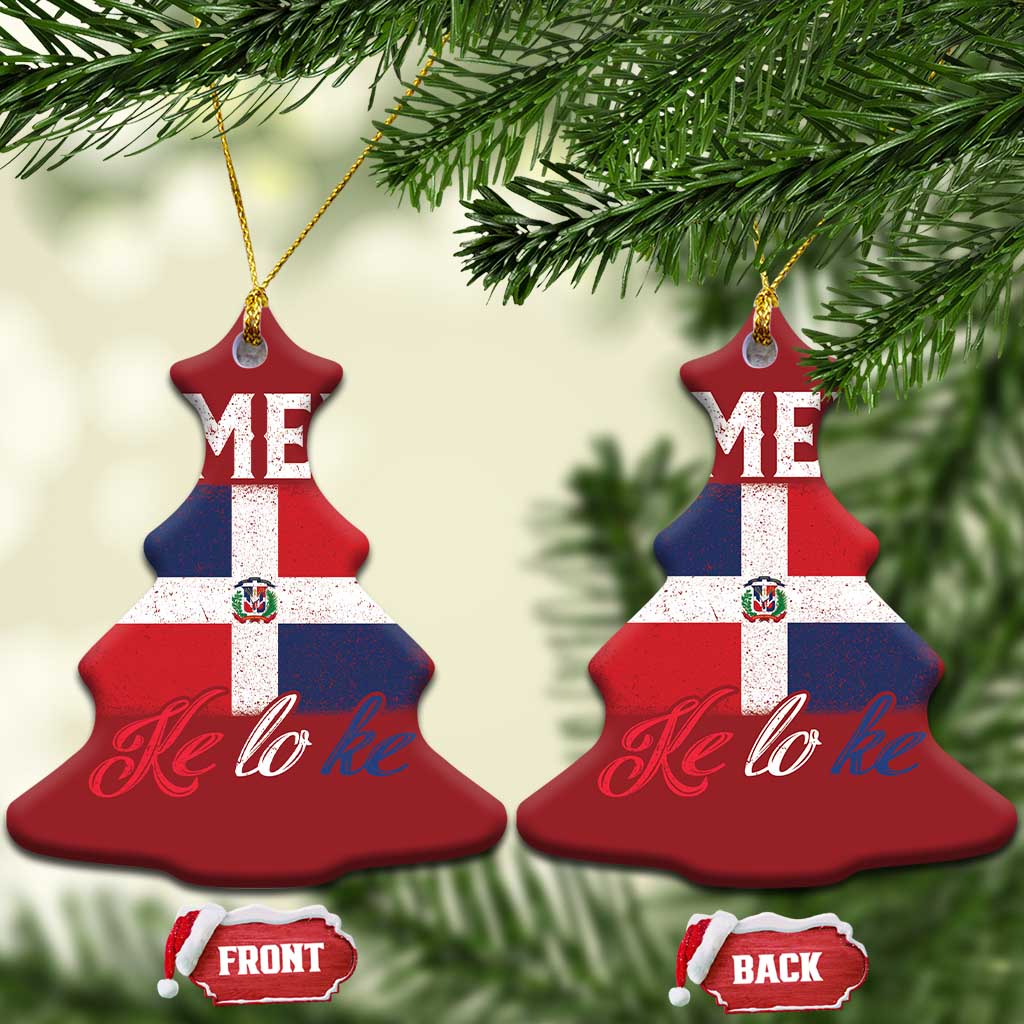 Dimelo Ke Lo Ke Dominican Republic Flag Christmas Ornament - Wonder Print Shop